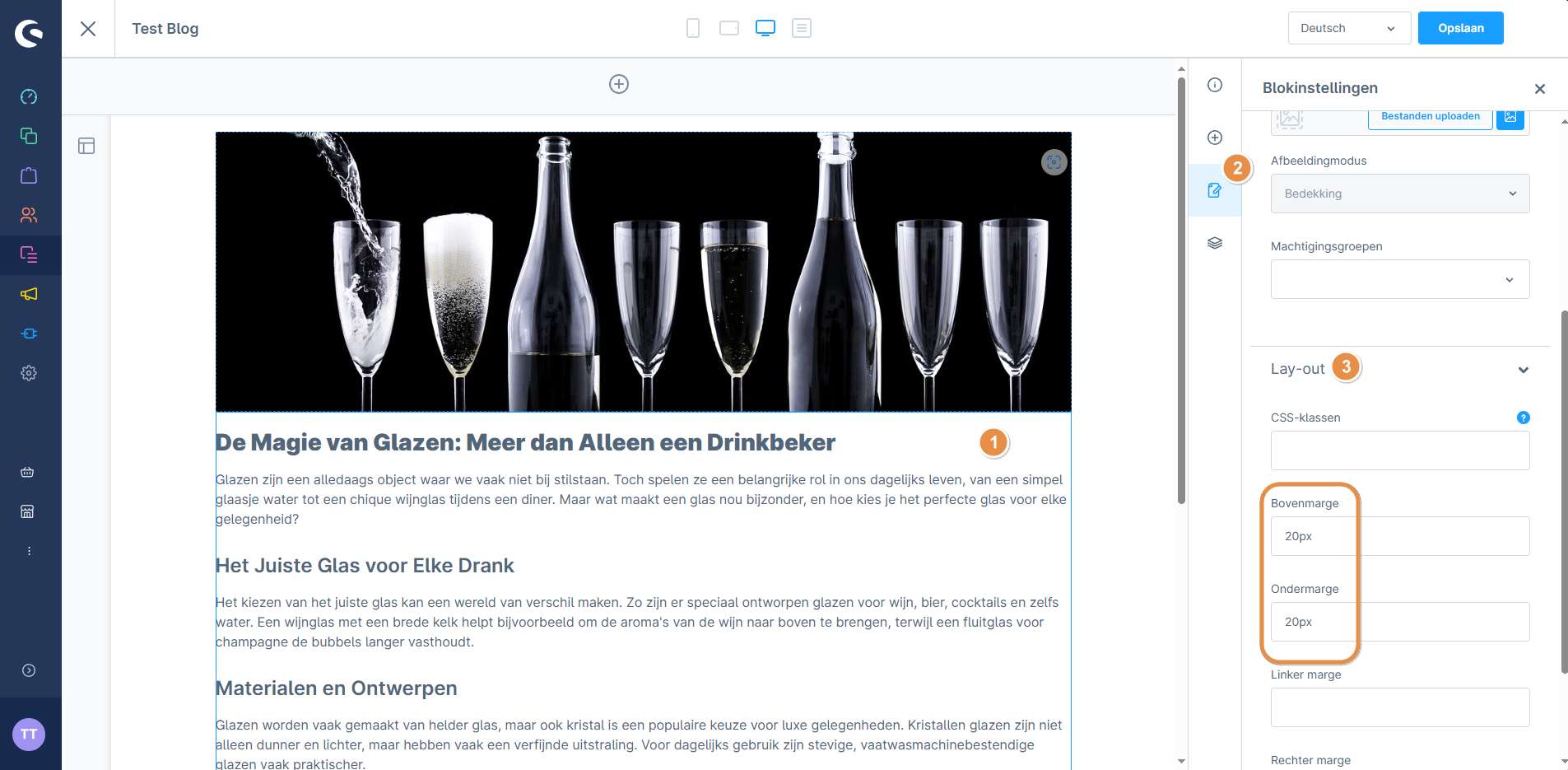 Blogpost vullen