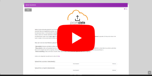 Wie können Sie Ihre Produktinformationen über das Upload-Tool von Promidata hochladen?